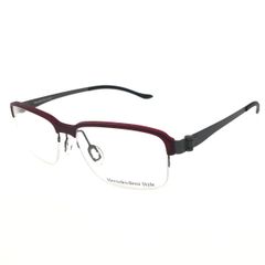 未使用品 Mercedes-Benz Style メルセデスベンツスタイル 度入り メガネ  M2050 ボルドー  メンズ ツーポイント　240001139414