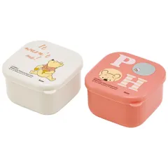 スケーター(Skater) ミニ シール容器 保存容器 おかず入れ 160ml 2個組 ディズニー くまのプーさん BOLD&TRU MO2WAG-A [ミニ容器]