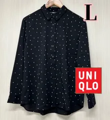 ユニクロ　UNIQLO  レディースシャツ/長袖ブラウス　Ｌ