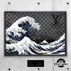 LOUISVUITTON type☆A4額装済オマージュアートインテリア