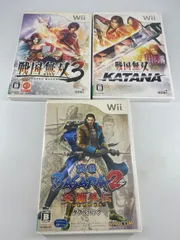 Wii　3本セット　戦国無双3　戦国無双　KATANA　戦国BASARA2 英雄外伝 ダブルパック