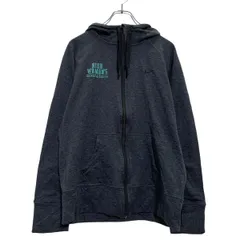 NIKE ジップアップ ロゴ スウェット パーカー L ライトブルー グレー ホワイト ナイキ レディース 古着卸 アメリカ仕入 a603-5158