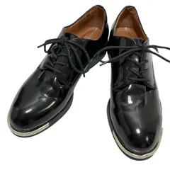 【美品】ジェフリーキャンベル (23) レースアップシューズ ドレスシューズ エナメル 本革 レザー 希少デザイン