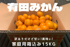 有田みかん【早生】 家庭用 S~L混合15kg