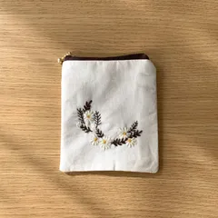 2024年最新】マーガレット刺繍 ファスナーポーチの人気アイテム