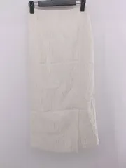 ◇ ●未使用● ◎ Rouge vif タグ付 スリット 大人女子 ロング タイト スカート サイズ34 オフホワイト レディース E  【1306050031964】