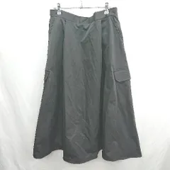 ◇ ⊂ ◎ ●美品● SMILE LAND スマイルランド ロング丈 フレア スカート サイズ4L ブラック レディース E  【1411280010266】