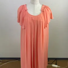 【未使用】RayBEAMS シフォンワンピース  サイズ1 ピンク　20250828-0007