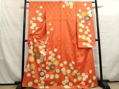 平和屋着物■豪華振袖　駒刺繍　舞花文　金銀彩　正絹　逸品　DAAQ7259ud