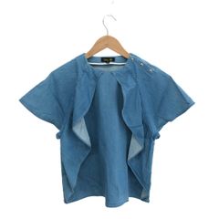希少✨ トリココムデギャルソン フリル花柄ブラウス AD2004 半袖