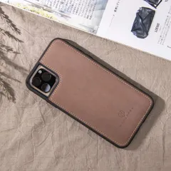 HANATORA iPhone11 Pro Max ケース 本革 スマホケース イタリアンレザー ダークブラウン 茶