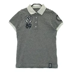 サイズ：0 PEARLY GATES パーリーゲイツ  半袖ポロシャツ チェック柄 ブラック系 [240101304703]# ゴルフウェア レディース ストスト