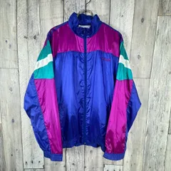 OLD adidas 80s アディダス フルジップ 3本ライン ナイロン ジャージ トラックジャケット メンズ US M サイズ
