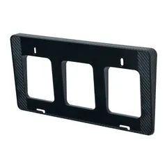 【全商品送料無料!!】セイワ(SEIWA) 車外用品 ナンバープレートベース カーボンナンバーベース 傾斜角度付き IMP206 カーボン調 フロント専用 外装品 普通車 軽自動車 対応