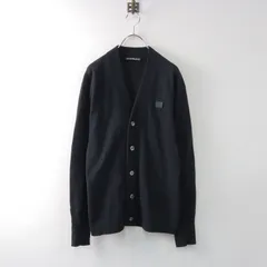 アクネストゥディオズ Acne Studios NEVE FACE フェイスパッチカーディガン XXS/ブラック ウール ニット Vネック 羽織り【2400014046618】のサムネイル
