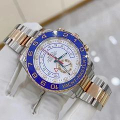 海外販促用ROLEX 掛け時計 ヨットマスター? シルバー/ブルー
