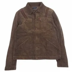NUMBER(N)INE ナンバーナイン 03AW カート期 宮下貴裕 本人期 PAIN コーデュロイ ニット切替 ウッドボタン トラッカージャケット ブラウン系 3【中古】のサムネイル
