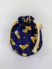 柴犬　まんまる巾着ポーチ