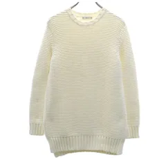 ザラニット 長袖 サイドスリット セーター M オフホワイト ZARA KNIT レディース