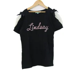 リンジィ 半袖Ｔシャツ トップス ロゴT リボン キッズ 女の子用 LL(165)サイズ ネイビー Lindsay 【中古】のサムネイル