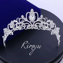 最高品質　ウェディングティアラ　ブライダルアクセサリー　 結婚式　ヘッドアクセ1