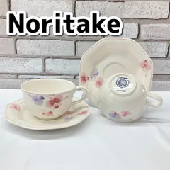 Noritake　ノリタケ　クラフトーン　MORNING SONG  カップ＆ソーサー　2客セット　USED　YMO3-017-08/60-1