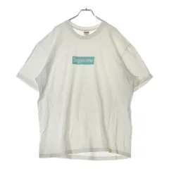 シュプリーム　ティファニー ボックスロゴ プリント半袖Tシャツ L シュプリーム × ティファニー ボックスロゴ Tシャツ ホワイト