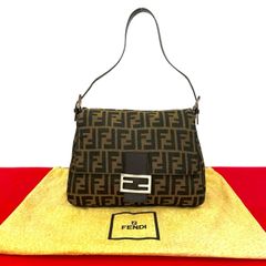 フェンディ マンマバケット ズッカ柄 FF金具 キャンバス レザー FENDI フェンディ ズッカ柄 マンマバケット ショルダー