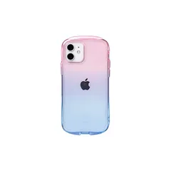 iFace Look in Clear Lolly iPhone 12/12 Pro ケース (ピーチ/サファイア) 【アイフォン12 アイフォン12Pro tpu カバー 透明 クリアケース 耐衝撃 米国MIL規格取得 ストラップホール付き】