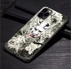 iPhone用 背面ケース 鬼 般若 柄ケース