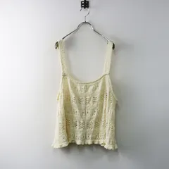 2024SS サマンサモスモス Samansa Mos2 SM2 2600101 透かし編みニットビスチェ F キナリ┃トップス キャミソール【2400014618211】