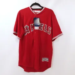 【姫路東店】 中古 MAJESTIC | マジェスティック 半袖シャツ レプリカユニフォーム 大谷翔平選手モデル 7700-ANGH-AN7-17 Los Angeles Angels レッド サイズ：M 【103】