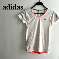 adidas アディダス　白　ホワイト　半袖　ロゴ　S 運動　スポーツ　ブランド