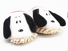 「在庫処分特価」ピーナッツ スヌーピー 23-25cm ホワイト モップスリッパ