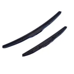 レクサス調　アクセラスポーツ BM　左右（2本セット） マツダ　エアロ フラット ワイパー 600mm/450mm U字フック ゴム一体型 ブラック