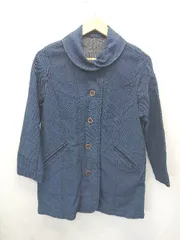 ◇ ⊆ GIANNI LO GIUDICE ジャンニロジュディチェ コットン 長袖 コート サイズ36 インディゴ レディース E  【1506250005240】