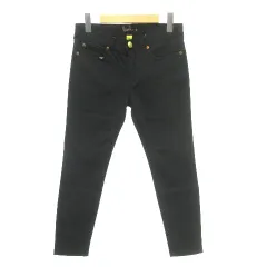 ポールスミス PAUL SMITH 美品 テーパード デニム パンツ セルビッチ ワンポイント 日本製 シンプル 薄手 40 約Lサイズ 黒 ブラック ■052のサムネイル