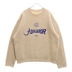 ADER ERROR ベージュ ロゴニット　アーダーエラー ader サイズ1 2025年最新】ADER error カラー：ベージュ系 ニット・セーターの