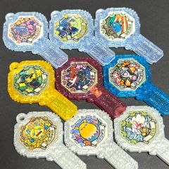 ☆妖怪ウォッチ★妖怪アーク☆9本セット　酒呑童子　超激レア　スーさん　おすべり神　ゴルニャン　天狗　ゴメンダコ　フィルムリン　カラス天狗　セミコロン