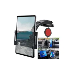 タブレットホルダー 車載 吸盤式 [2024新登場] スマホホルダー 車 ダッシュボード用 超強力粘着ゲル+真空吸盤 ipad 車載ホルダー 360度回転 安定性 転落防止 防振 自由調節 伸縮アーム 取り付け簡単 5.5～11インチ全機種対応 日本語説明 1のサムネイル
