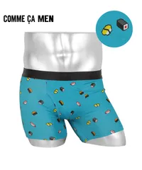 新品 未使用 COMME CA MEN コムサメン 下着 ベア天お寿司柄 PT メンズ ボクサーパンツ 518234【メール便】 ブルーグリーンのサムネイル