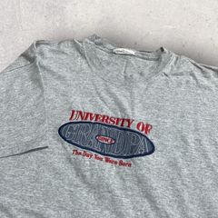 US古着 UNIVERSITY OF GRANDPA Tシャツ XL グレー
