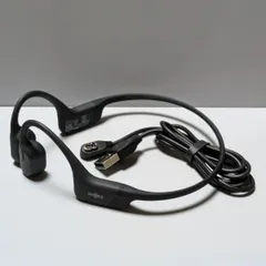 バッテリー良好 (12H／8H）Shokz OPENRUN S803  充電ケーブル付属 骨伝導ワイヤレスイヤホン ブラック  openrun s803 中古のサムネイル