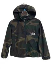 THE NORTH FACE (ザノースフェイス) ノベルティーコンパクトジャケット メンズウェア ロゴ刺繡 ネームタグ付き 2ポケット カモフラ ナイロン100％ 中国製 NPJ21811 120cm 迷彩 キッズ/004