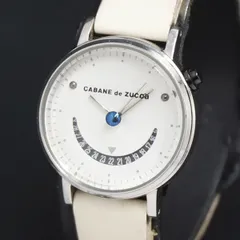 CABANE de ZUCCa レディース 腕時計　中古 CABANE de ZUCCA カバン ド ズッカ ホワイト 腕時計 レディース