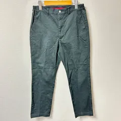 (^w^)b DUNLOP COLLECTION ダンロップコレクション チノパンツ コットン 綿 ストレッチ ウエストゴム イージー ワーク 紳士 カジュアル デイリー タウンユース カーキ ダークグリーン系 メンズ サイズL