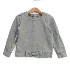 ケイトスペード スウェット トレーナー リボン トップス キッズ 女の子用 110サイズ グレー Kate Spade 【中古】