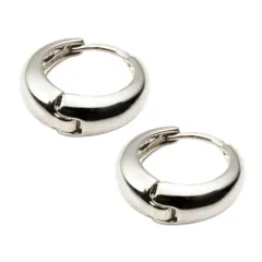 【C：シルバー×ピアス】[Cream dot. クリームドット公式] ピアス レディース フープ 金属アレルギー ニッケルフリー キャッチレス 小ぶり 中折れ バイカラー コンビカラー マット 艶消し 上品