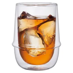 【特価商品】KINTO (キントー) KRONOS ダブルウォール アイスティーグラス 350ml 耐熱ガラス 電子レンジ・食洗機対応 ギフト プレゼント 23106のサムネイル
