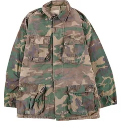 古着 米軍 80年代~ 迷彩柄 ウッドランドカモ ステンシル入り B.D.U ミリタリージャケット メンズM相当 ヴィンテージ/eaa533915